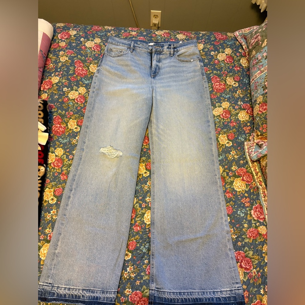 LOFT Light Blue Flare Jeans size 8